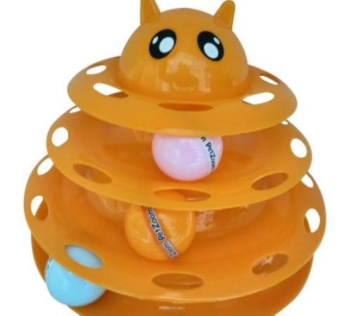 Petzoom Kedi Başlıklı 3 Katlı Kedi Oyuncağı Petzoom Kedi Başlıklı 3 Katlı Kedi Oyuncağı