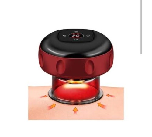 Vakumlu Hacamat Kupası, Şarjlı Kupa Çekme Hacamat Led Işıklı Masaj ve Selülit Kupası