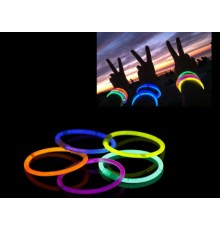 10 Adet Karanlıkta Işık Veren Bracelet Fosforlu Kırılan Çubuk Bileklik