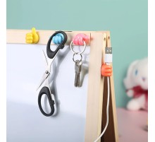 10 Adet Renkli Ok İşareti Kablo Sabitleyici Klipsler Kablo Düzenleyici Tutucu Yapışkanlı Askı