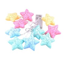 10lu Renkli Yıldız Şeklinde Dolama Led 1,5 Metre