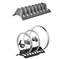 8 Bölmeli Tencere Kapak Rafı - Simple Tabaklık - Kapak Organizeri