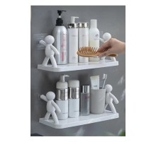 2 Adet Özel Raf Baharatlık -Makyaj Malzeme Rafı Kendinden Yapışkanlı Banyo Mutfak Organizer Raf