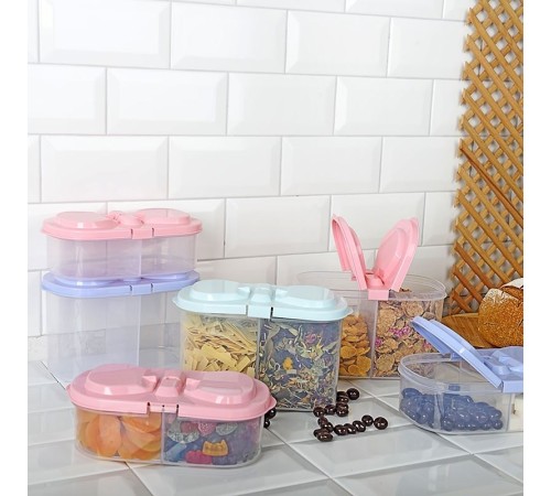 2 Bölmeli Saklama ve Erzak Kabı 1200 ML 2 Bölmeli Saklama ve Erzak Kabı 1200 ML