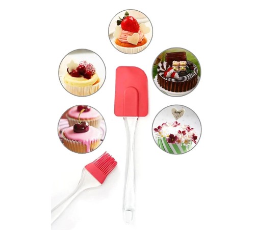 2 Li Set Silikon Pasta - Börek - Poğaça Yağ Fırçası ve Silikon Spatula Seti 2 Li Set Silikon Pasta - Börek - Poğaça Yağ Fırçası ve Silikon Spatula Seti