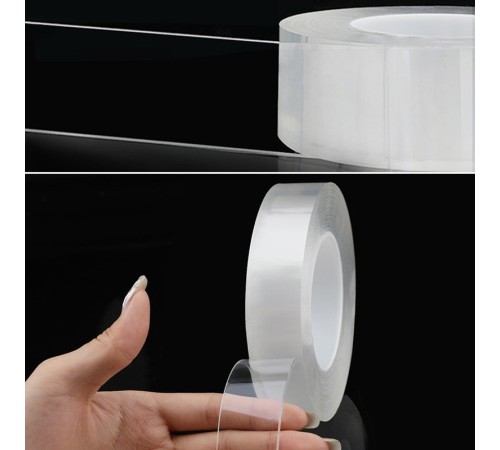 2 metre x 3 cm Şeffaf Güçlü Nano Çift Taraflı Silikon Jel Yapıştırıcı Bant 2 metre x 3 cm Şeffaf Güçlü Nano Çift Taraflı Silikon Jel Yapıştırıcı Bant
