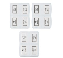 3 Adet - 4 Bölmeli Günlük İlaç Saklama Kutusu