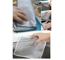 3 Adet Çok Fonksiyonlu Çizmeyen Tel Bulaşık Bezi Bulaşık Havlusu Bulaşık Temizlik Ovma Bezi