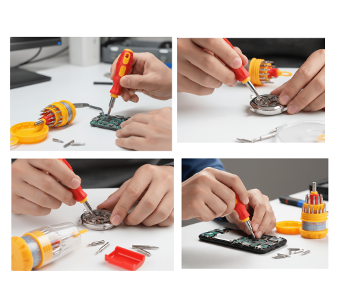 31 Parça Saatçi ve Telefoncu Onarım Tornavida Seti Hassas Tornavida Seti