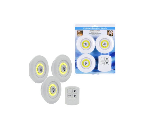3lü Uzaktan Kumandalı Yapışkanlı Kablosuz Led Spot Lambalar 3lü Uzaktan Kumandalı Yapışkanlı Kablosuz Led Spot Lambalar