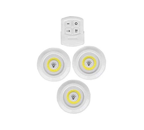 3lü Uzaktan Kumandalı Yapışkanlı Kablosuz Led Spot Lambalar 3lü Uzaktan Kumandalı Yapışkanlı Kablosuz Led Spot Lambalar