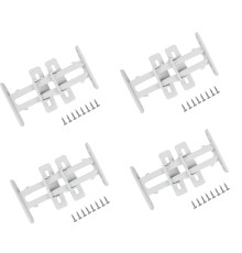 4 Adet Bebek Çocuk Koruma Kilidi - Dolap Çekmece Kilidi Sürgülü Kilit