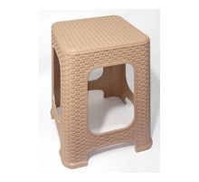 4 Adet Büyük Kahve Tabure  Kir Tutmaz 45cm Hasır Örgü Yemek Masasına Uygun Alt Kuşaklı Sağlam Dizayn