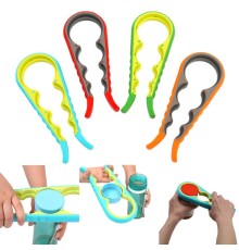 4 Fonksiyonlu Plastik -Silikon Şişe Kavanoz Kapağı Açma Aparatı