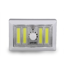 4 Ledli Pilli Led Lamba Güç Ayarlı Led Portatif Lamba Led Işık - Mıknatıslı Yapışkanlı