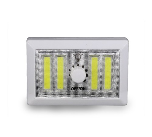 4 Ledli Pilli Led Lamba Güç Ayarlı Led Portatif Lamba Led Işık - Mıknatıslı Yapışkanlı