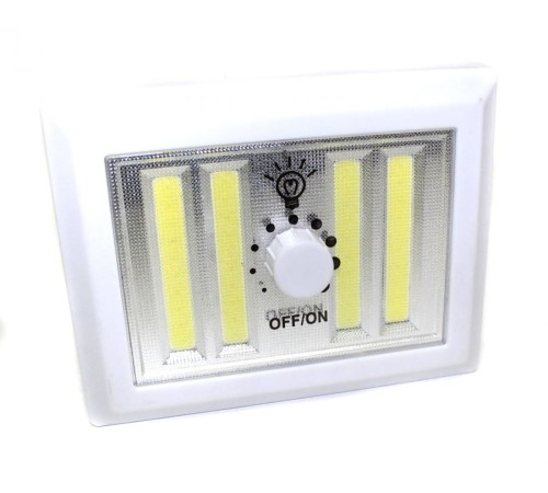 4 Ledli Pilli Led Lamba Güç Ayarlı Led Portatif Lamba Led Işık - Mıknatıslı Yapışkanlı