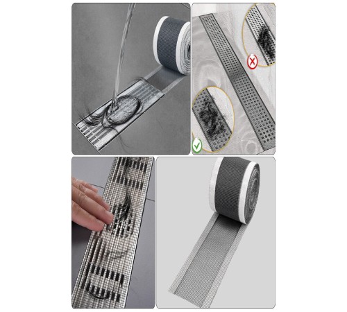 4 Metre Yapışkanlı Banyo Gider Koruyucu Saç Toplayıcı – Gider Böcek Koruyucu Gider Süzgeci 4 Metre Yapışkanlı Banyo Gider Koruyucu Saç Toplayıcı – Gider Böcek Koruyucu Gider Süzgeci