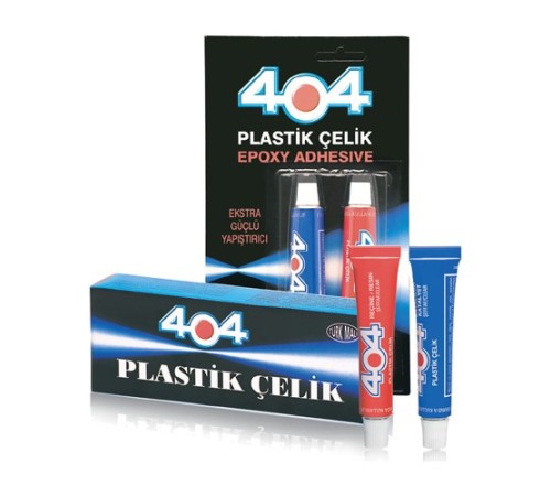 404 Plastik Çelik Epoksi Yapıştırıcı Çift Karışımlı 16g İkiz Tüp 404 Plastik Çelik Epoksi Yapıştırıcı Çift Karışımlı 16g İkiz Tüp