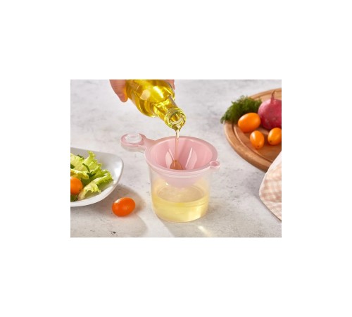 5 in 1 Süzgeç - Huni - Limon Sıkacağı - Yumurta Akı Ayırıcı Hazneli Mutfak Aparatı