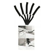 5 Adet İnce Kıl Fırça Banyo Mutfak Pencere Oluk Klozet Kenarı Kavisli Detay Temizleme Fırçası