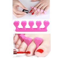 5 Adet Pedikür El Ayak Parmak Ayırıcı Tırnak Boyama Yumuşak Köpük Ayak Sedye