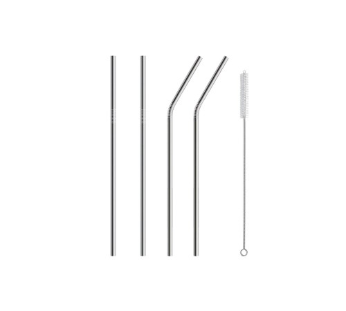 5 Parça Metal Pipet - Paslanmaz Çevre Dostu Metal Pipet Fırça Seti 5 Parça Metal Pipet - Paslanmaz Çevre Dostu Metal Pipet Fırça Seti