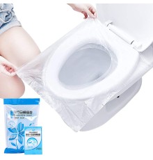 50 Adet Biyobozulur Klozet Kapağı Poşeti Seyahat Tipi Taşınabilir Klozet Kılıfı