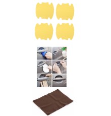 5li Set Araba Kapı Kolu Koruyucu Çizilme Önleyici Şeffaf Sticker Film Koruma Seti