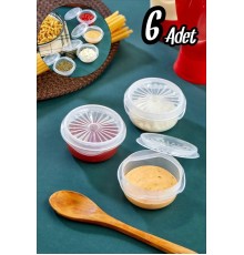 9 lu Yelpaze Kapaklı Şeffaf Mini Sosluk - Ketçap Mayonez Kabı- Kahve Yanı Şeker Lokumluk