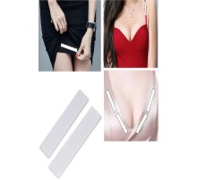 72 Adet Çift Taraflı Transparan Dekolte Kapatıcı Yapışkan  Paça Boyu Düzeltici -Askılı Elbise Bandı