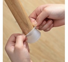 8 Adet Masa Sandalye Mobilya Ayağı Koruyucu Silikon Kılıf -Gürültü Emici Parke Koruyucu Silikon