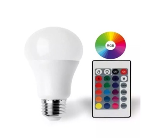 9W E27 RGB ve Beyaz Işık Kumandalı Ampul