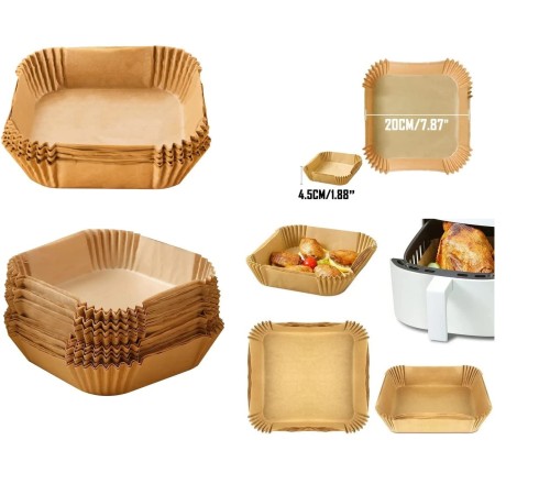 Airfreyer Fritöz Kağıdı Kare XL / XXL 50li Airfreyer Fritöz Kağıdı Kare XL / XXL 50li