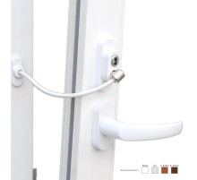 Anahtarlı Halatlı Pvc Kapı Pencere Emniyet Kilidi
