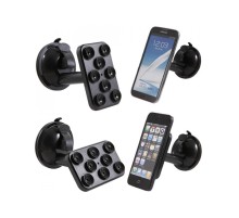 Araç İçi Telefon-Tablet-Navigasyon Tutucu-(8 Vantuzlu Döner Başlıklı)