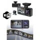 Araç Kamerası - 3 Kameralı Wifi Ön , İç ve Arka Full HD DVR Araç İçi Ekranlı Kamera