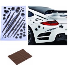 Araç Sticker Seti Yara Bere Oto Sticker Yara Şeklinde 3D