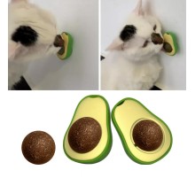 Avokado Dönen Kedi Nanesi Cat Oyun Topu Doğal Kedi Oyuncağı