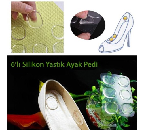 Ayak Nasır 6lı Ped - Ayak Vurma önleyici silikon ped Ayak Nasır 6lı Ped - Ayak Vurma önleyici silikon ped
