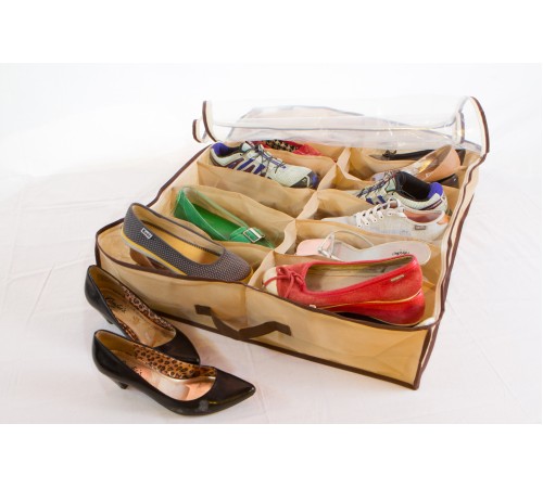 Ayakkabı Saklama Çantası 12 Bölmeli Shoes Under Ayakkabı Saklama Çantası 12 Bölmeli Shoes Under