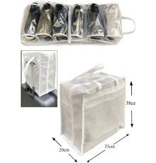 Ayakkabı SAKLAMA ve TAŞIMA Çantası (Çizgili Model) Shoe Tote