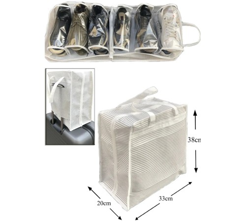 Ayakkabı SAKLAMA ve TAŞIMA Çantası (Çizgili Model) Shoe Tote Ayakkabı SAKLAMA ve TAŞIMA Çantası (Çizgili Model) Shoe Tote