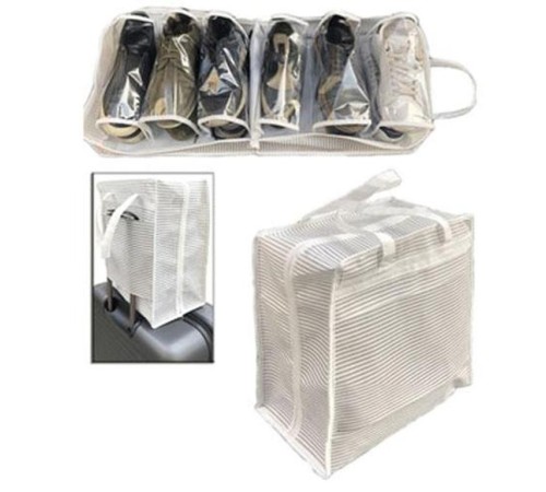 Ayakkabı SAKLAMA ve TAŞIMA Çantası (Çizgili Model) Shoe Tote Ayakkabı SAKLAMA ve TAŞIMA Çantası (Çizgili Model) Shoe Tote
