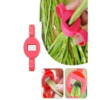 Ayarlanabilir Yeşil Fasulye Dilimleme Kesici Pratik Bamya Bakla Vs Parçalayıcı Dilimleyici