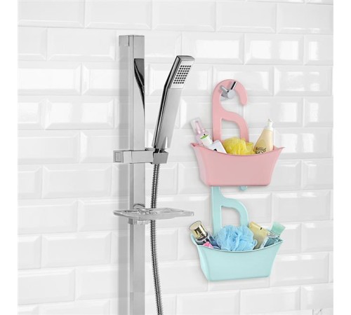 Banyo Sepeti Delikli Sepet Çok Amaçlı Sabun Şampuan Tutucu Raf - Beyaz Banyo Sepeti Delikli Sepet Çok Amaçlı Sabun Şampuan Tutucu Raf - Beyaz