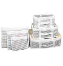 Bavul İçi Düzenleyici Valiz  Organizer 6 lı Set - Çizgili