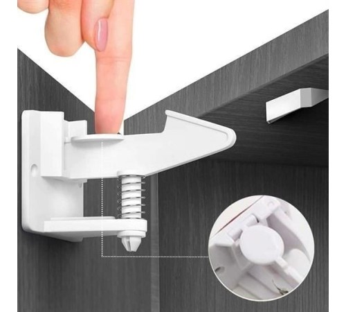 4 Adet - Bebek Çocuk Güvenliği Korumalı Yapışkan Çekmece ve Dolap İçin Tutucu Gizli Güvenlik Kilidi 4 Adet - Bebek Çocuk Güvenliği Korumalı Yapışkan Çekmece ve Dolap İçin Tutucu Gizli Güvenlik Kilidi
