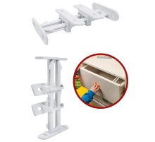 Bebek Çocuk Koruma Kilidi - Dolap Çekmece Kilidi Sürgülü Kilit