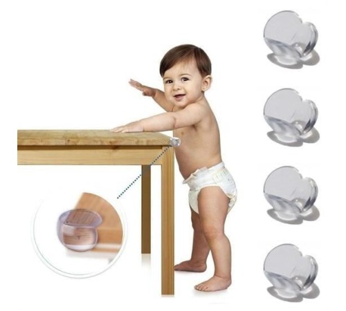 Bebek Çocuk Yumuşak ve Esnek Dairesel Şeffaf Yapışkanlı Güvenlik Köşe Koruyucu (8 Adet) Bebek Çocuk Yumuşak ve Esnek Dairesel Şeffaf Yapışkanlı Güvenlik Köşe Koruyucu (8 Adet)
